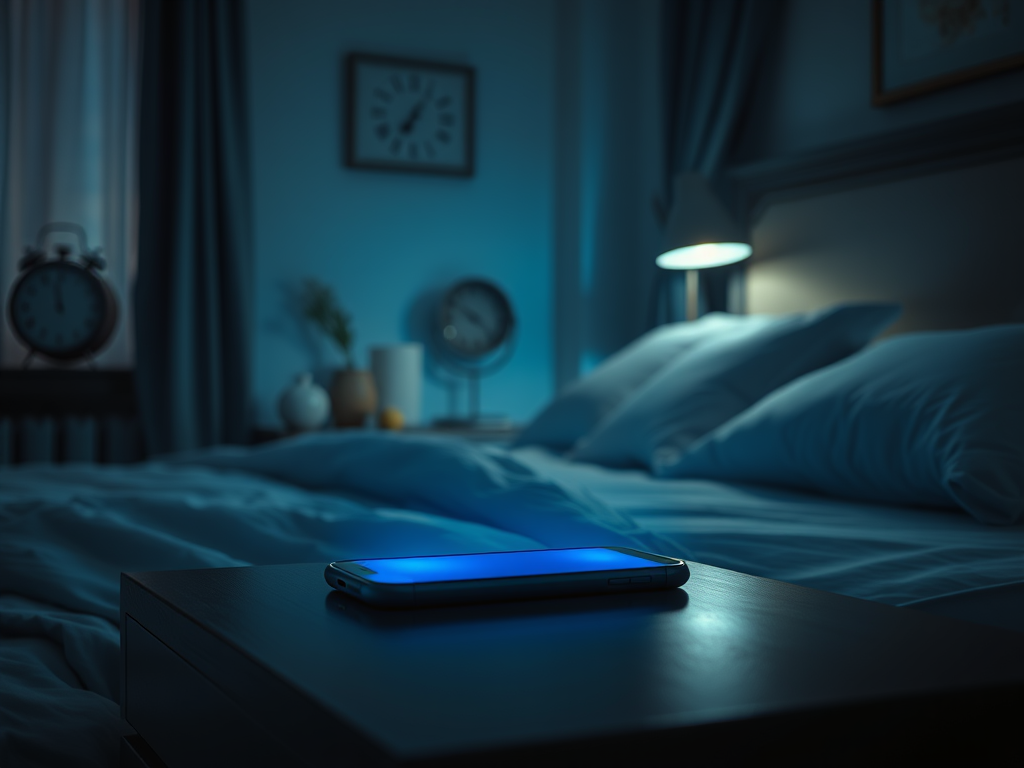 Why is it important to restrict blue light before sleep?