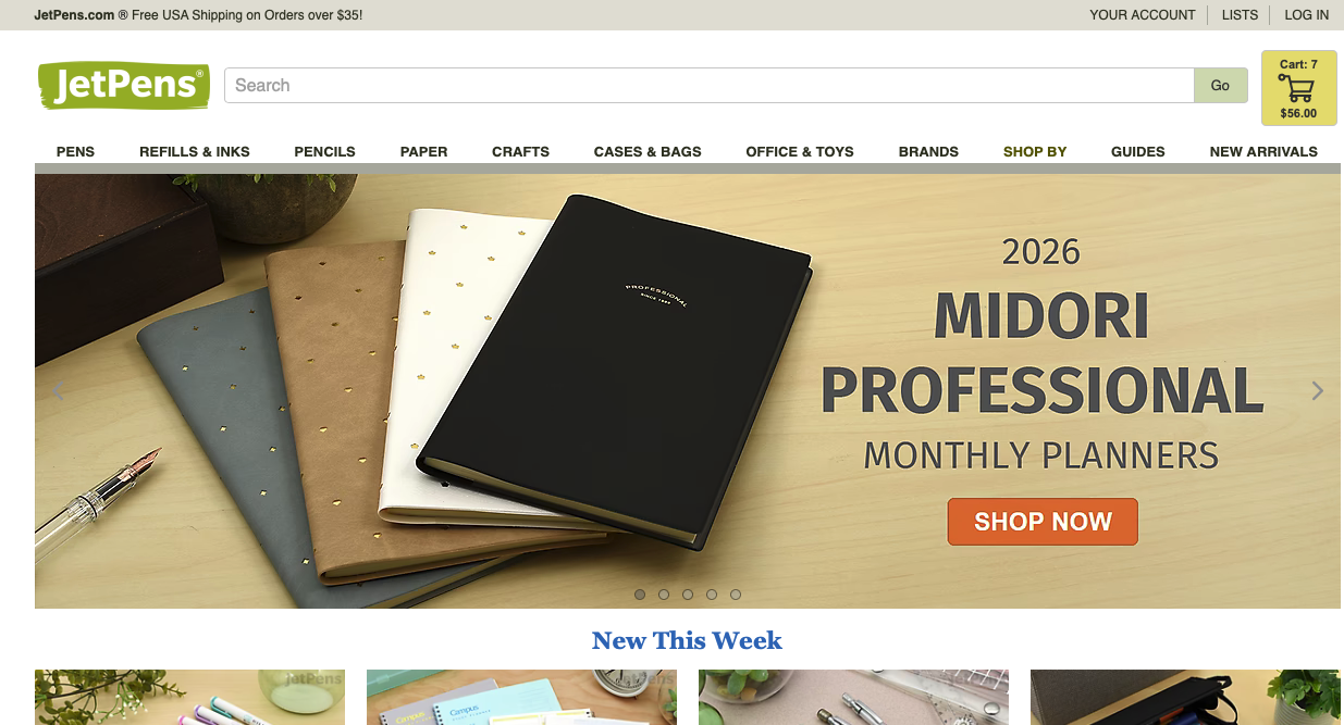 JetPens is incredibly cool and my new favorite stationery website